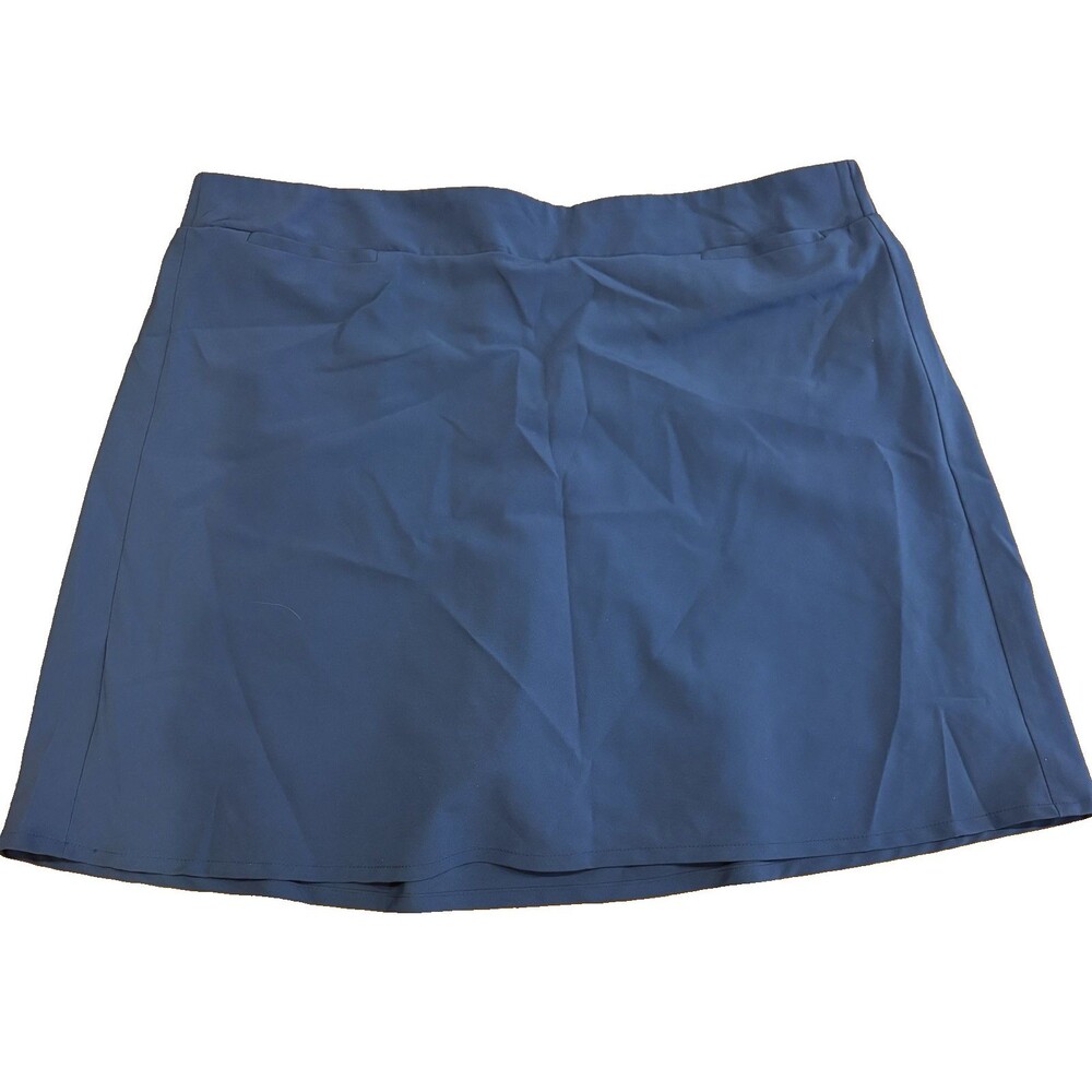 Croft & Barrow Skort Womens XL Royal Blue Stretch Athletic Skirt Golf Tennis New